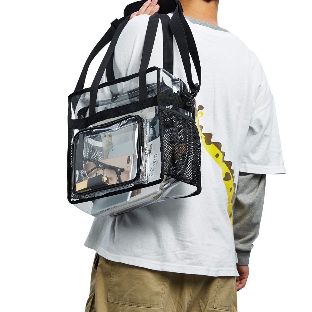 Heavy Equipment Bucket - Borsa Tote Trasparente in Plastica Resistente